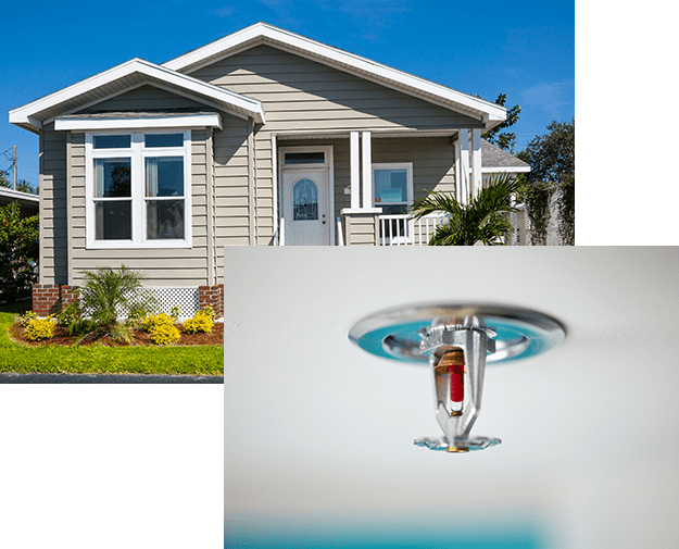 5 A house with a fire hydrant in front of it